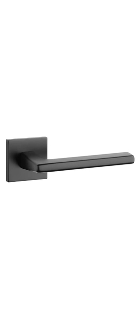 Дверна ручка Aprile Stile Arta Q 7S ST чорний (тонка розета). Номер 0