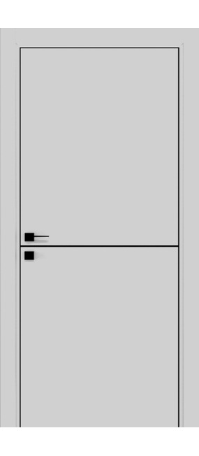 Двері міжкімнатні DOORIS ALU GRAFFITI A01 RAL 7047, 655x2037. Номер 0
