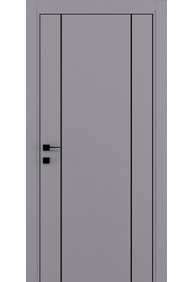 Двері міжкімнатні DOORIS ALU GRAFFITI A03 RAL 7040, 855x2037