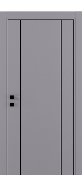 Двері міжкімнатні DOORIS ALU GRAFFITI A03 RAL 7040, 855x2037. Номер 0
