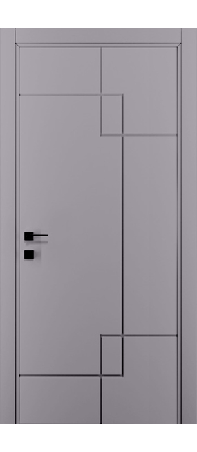 Двері міжкімнатні DOORIS ART GRAFFITI G17 RAL 7040, 655x2037. Номер 0