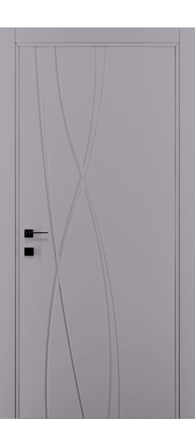 Двері міжкімнатні DOORIS ART GRAFFITI G20 RAL 7040, 655x2037. Номер 0
