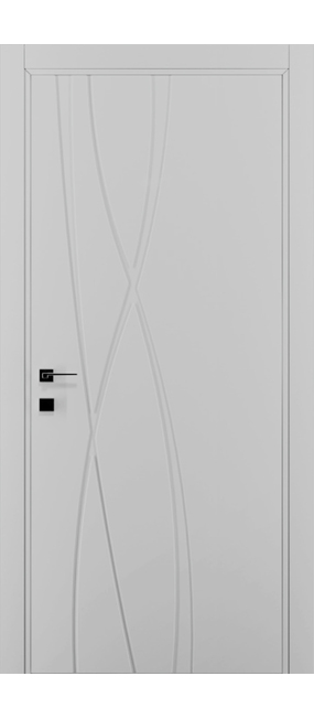 Двері міжкімнатні DOORIS ART GRAFFITI G20 RAL 7047, 655x2037. Номер 0