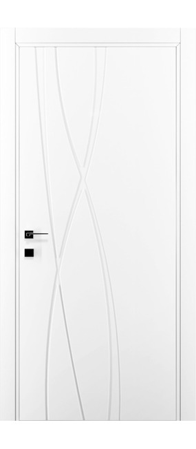 Двері міжкімнатні DOORIS ART GRAFFITI G20 білий RAL 9003, 655x2037. Номер 0