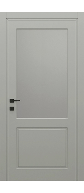 Двері міжкімнатні DOORIS CLASSIC GLASS CG03 RAL 7047, 655x2037. Номер 0