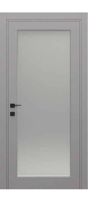 Двері міжкімнатні DOORIS CLASSIC GLASS CG07 RAL 7040, 655x2037. Номер 0