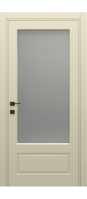Двері міжкімнатні DOORIS CLASSIC GLASS CG09 RAL 1013, 655x2037. Номер 0