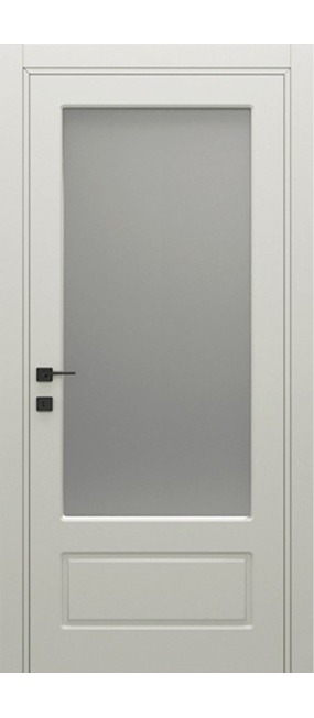 Двері міжкімнатні DOORIS CLASSIC GLASS CG09 Сніжно-Білий, 655x2037. Номер 0
