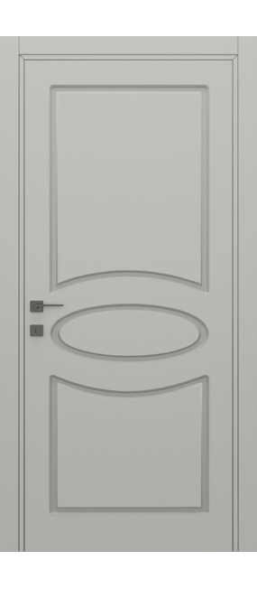 Двері міжкімнатні DOORIS CLASSIC C01 RAL 7047, 655x2037. Номер 0