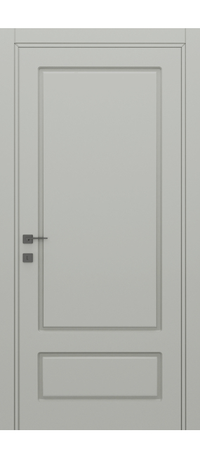 Двері міжкімнатні DOORIS CLASSIC C09 RAL 7047, 655x2037. Номер 0