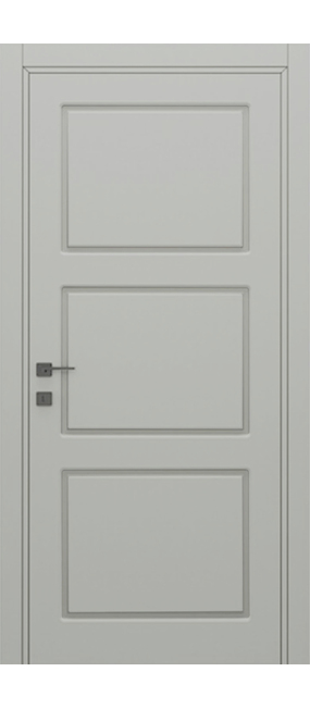 Двері міжкімнатні DOORIS CLASSIC GRAFFITI C10 RAL 7047, 855x2037. Номер 0