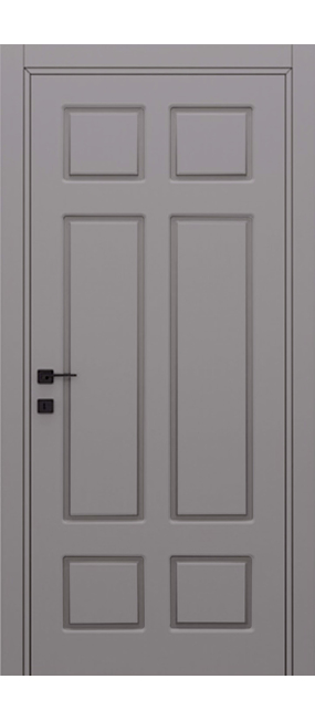 Двері міжкімнатні DOORIS CLASSIC GRAFFITI C12 RAL 7040, 655x2037. Номер 0