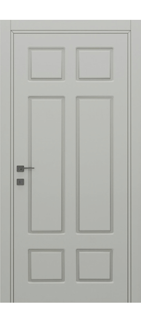 Двері міжкімнатні DOORIS CLASSIC GRAFFITI C12 RAL 7047, 655x2037. Номер 0
