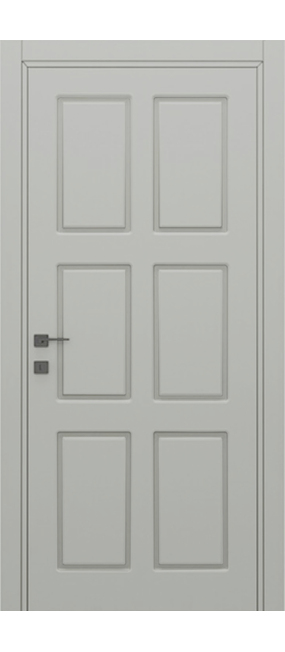Двері міжкімнатні DOORIS CLASSIC GRAFFITI C15 RAL 7047, 655x2037. Номер 0