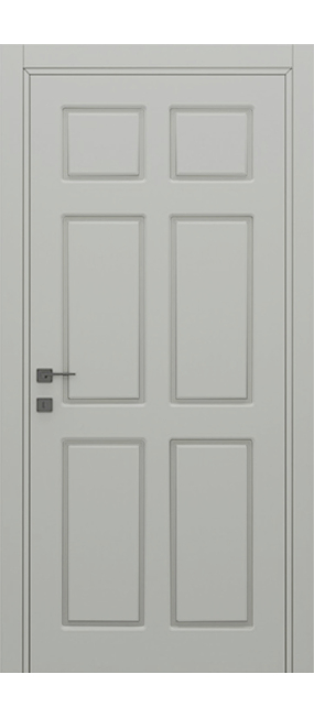 Двері міжкімнатні DOORIS CLASSIC GRAFFITI C16 RAL 7047, 655x2037. Номер 0