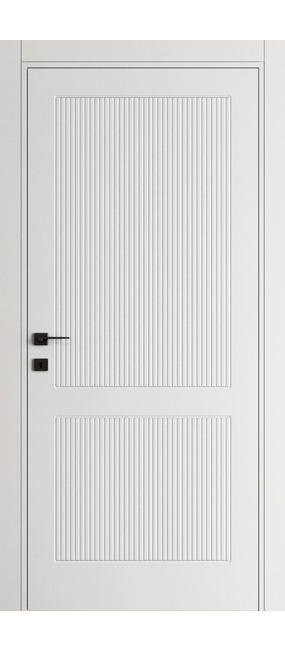 Двері міжкімнатні DOORIS FORM FR02 білий RAL 9003, 655x2037. Номер 0
