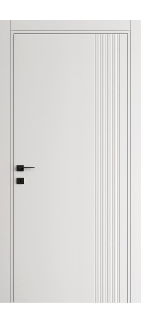 Двері міжкімнатні DOORIS FORM FR04 білий RAL 9003, 655x2037. Номер 0