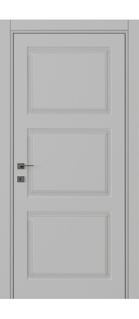 Двері міжкімнатні DOORIS NEO CLASSIC NC03 RAL 7047, 655x2037. Номер 0