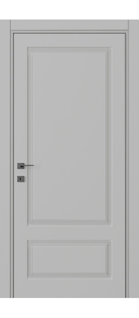 Двері міжкімнатні DOORIS NEO CLASSIC NC04 RAL 7047, 655x2037. Номер 0