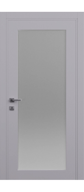 Двері міжкімнатні DOORIS PRIMA GLASS PG01 RAL 7040, 655x2037. Номер 0