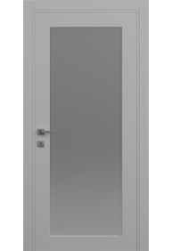 Двері міжкімнатні DOORIS PRIMA GLASS PG01 RAL 7047, 855x2037