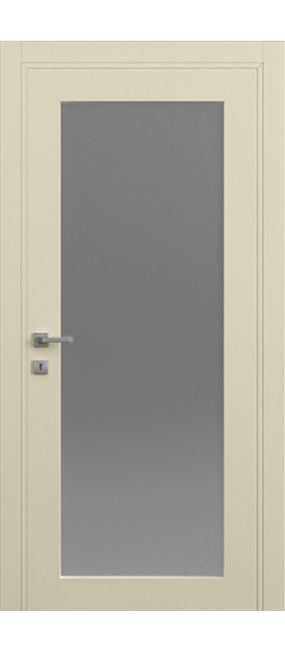 Двері міжкімнатні DOORIS PRIMA GLASS PG01 RAL 1013, 655x2037. Номер 0