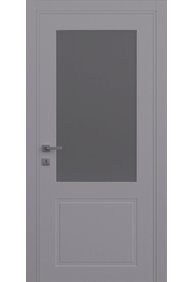 Двері міжкімнатні DOORIS PRIMA GLASS PG02 RAL 7040, 855x2037
