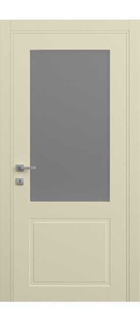 Двері міжкімнатні DOORIS PRIMA GLASS PG02 RAL 1013, 655x2037. Номер 0