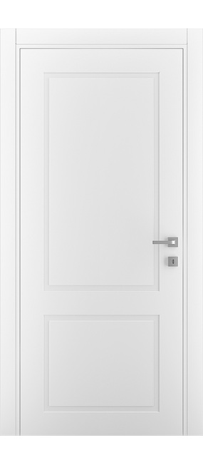 Двері міжкімнатні DOORIS PRIMA P01/P02 Сніжно-Білий, 860x2040. Номер 1