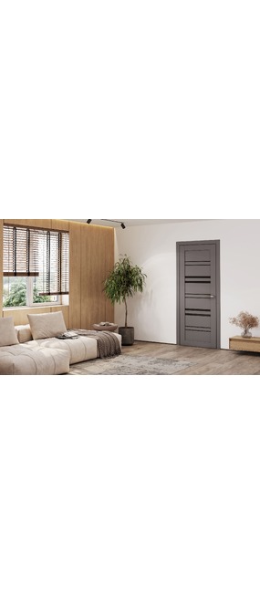 Двері міжкімнатні DOORS Smart С017 BG Графіт (ПВХ), 600x2000. Номер 1