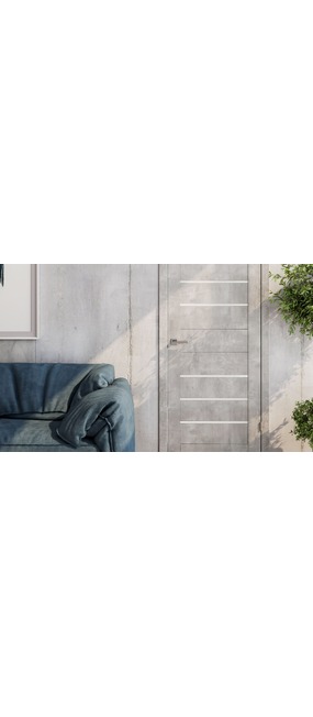 Двері міжкімнатні DOORS Smart С034 G Бетон світлий (ПВХ), 600x2000. Номер 2