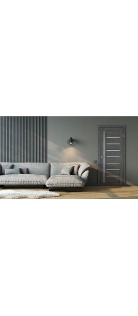 Двері міжкімнатні DOORS Smart С067 G Дуб магма (екошпон), 600x2000. Номер 1