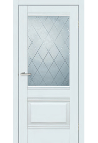 Двері міжкімнатні DOORS Smart С070 CD Емаліт білий (ПВХ), 600x2000