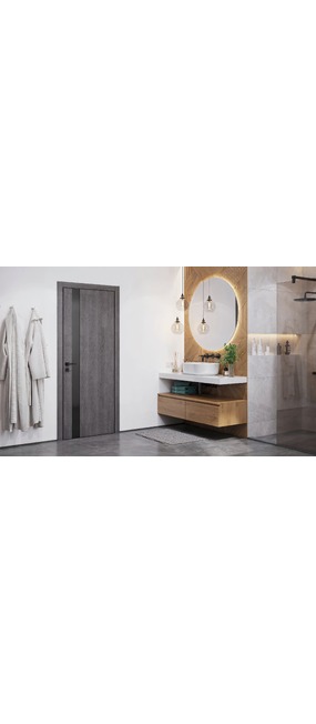 Двері міжкімнатні DOORS Smart TRENTO 03BG Дуб суво (ПВХ), 600x2000. Номер 1
