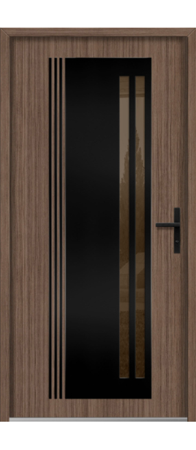 Двері вхідні ERKADO LINDEN 5 TH88 Дуб бронза, 987x2104. Номер 1