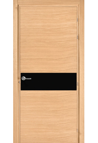 Двері міжкімнатні FADO Plato 1310 (лакобель RAL 9005) _дуб морозний_, 580x2010
