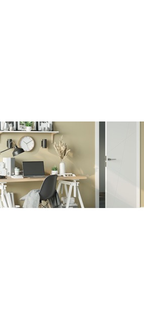 Двері міжкімнатні Free Style Doors Primer White 7 Білий, 600x2000. Номер 2