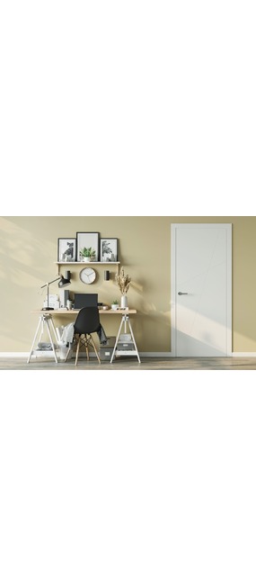 Двері міжкімнатні Free Style Doors Primer White 7 Білий, 600x2000. Номер 1