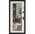 Двері вхідні HYGGE Apart 120 Mirror Чорний мат/Білий супермат, 860x2050 R. Номер 1