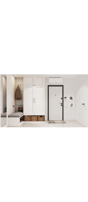 Двері вхідні HYGGE Apart 120 Diagonal Антрацит/Білий супермат, 860x2050. Номер 3