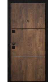 Двері вхідні HYGGE Apart 100 Land Спил коньячний, 860x2050