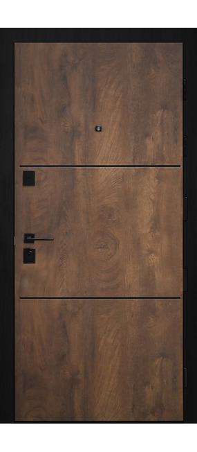 Двері вхідні HYGGE Apart 100 Land Спил коньячний, 860x2050. Номер 0