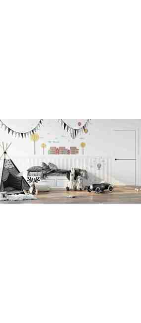 Двері міжкімнатні HYGGE ARVIKA Eris LUX (чорний торець полотна) White Premium, 595x2000. Номер 5