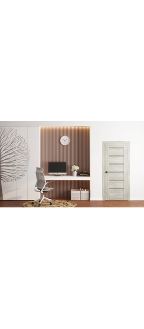 Двері міжкімнатні HYGGE ARVIKA Midia BG Elm Greco, 595x2000. Номер 2