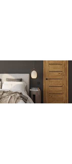 Двері міжкімнатні HYGGE ARVIKA Midia BG Catanya Oak, 595x2030. Номер 3