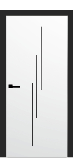 Двері міжкімнатні HYGGE Balance Eris Line 01 White Premium PP, 600x2000. Номер 0