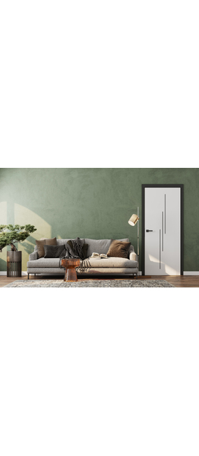 Двері міжкімнатні HYGGE Balance Eris Line 01 White Premium PP, 600x2000. Номер 2