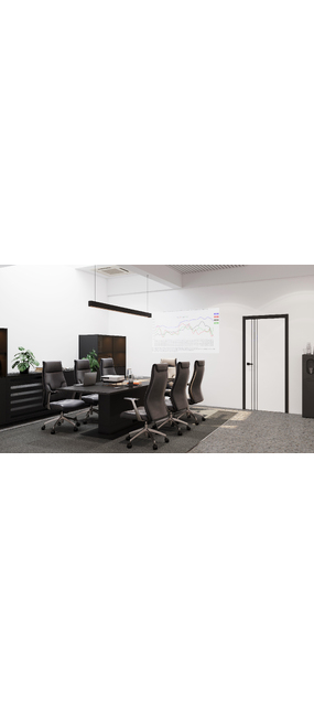 Двері міжкімнатні HYGGE Balance Eris Line 03 White Premium PP, 600x2000. Номер 3