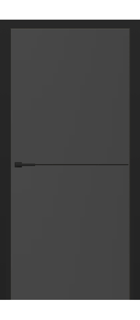 Двері міжкімнатні HYGGE Balance Eris Line 04 Graphite PP, 600x2000. Номер 0