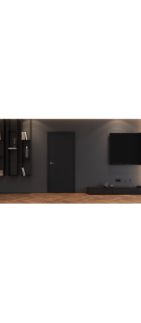 Двері міжкімнатні HYGGE Balance Basic Nero PP, 600x2000. Номер 2